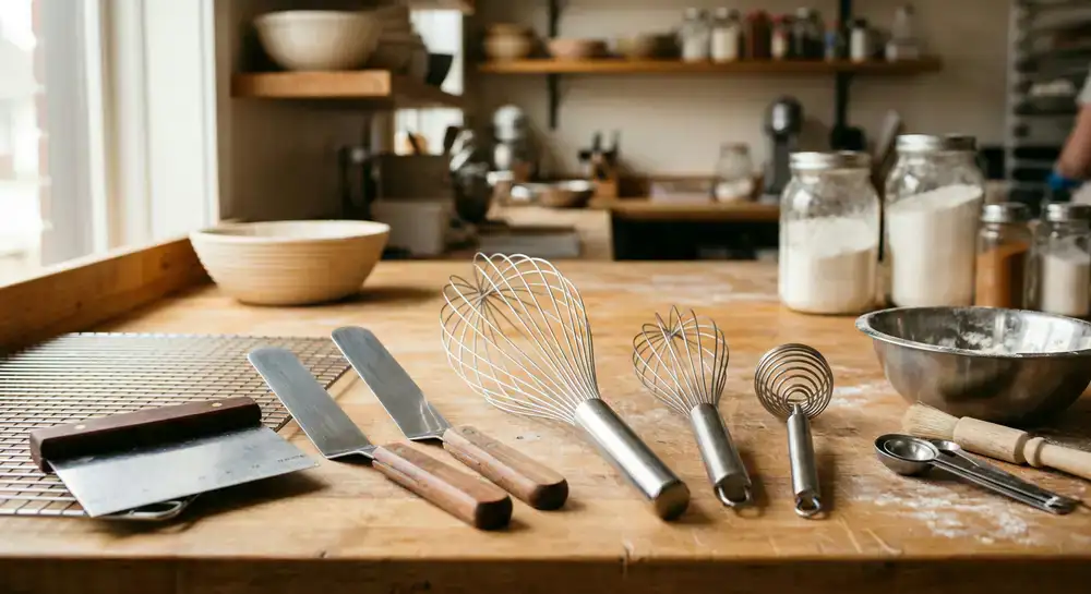 Utensili e fruste in acciaio inox per pasticceria