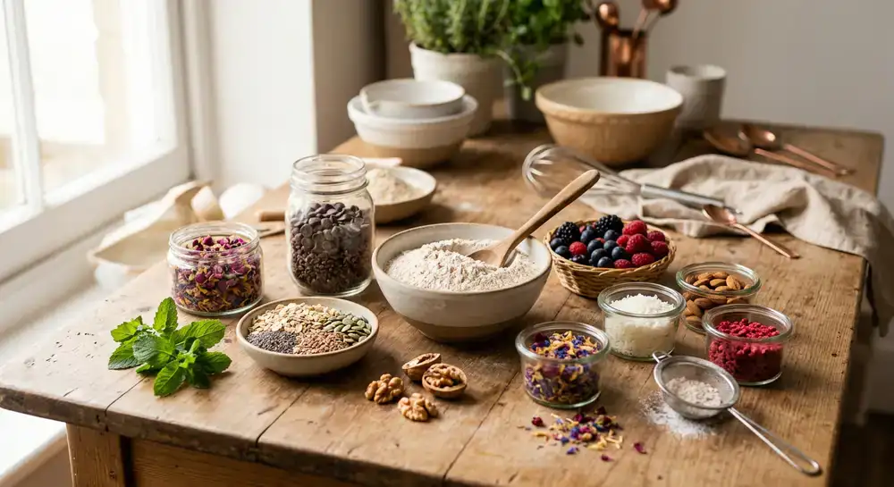 Ingredienti e decorazioni per dolci